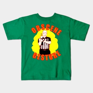 Obscene Gesture Penalty Kids T-Shirt